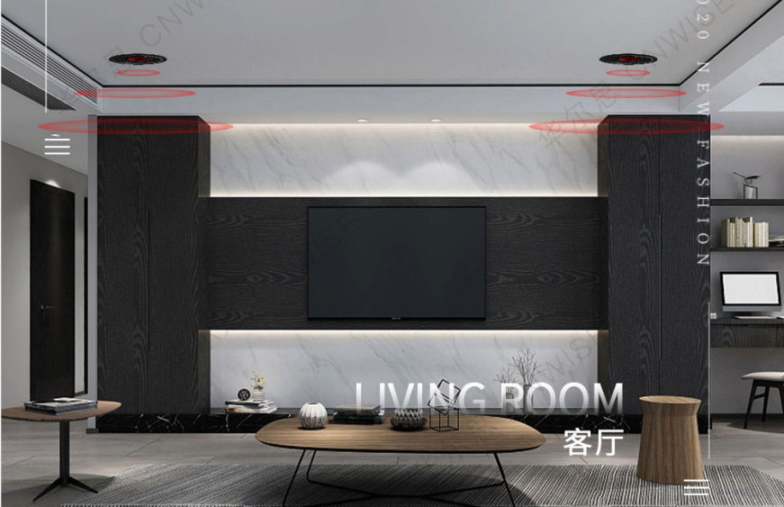 華爾思背景音樂系統(tǒng)：吸頂音箱的介紹